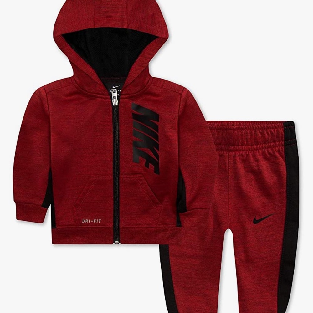 3T red Heather Nike track suit NWT